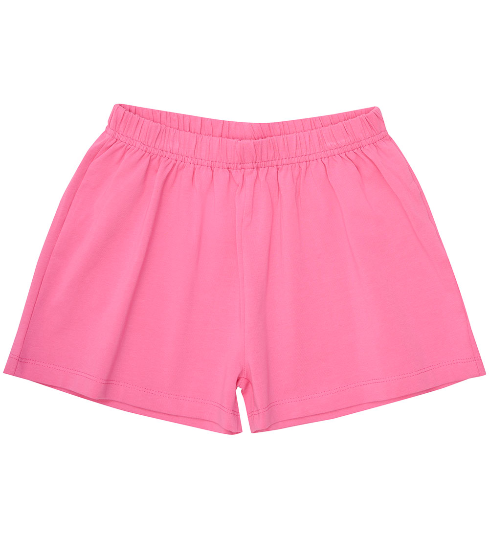 Minymo Shorts Set - T-shirt/Shorts - Wan Blue w. Flowers
