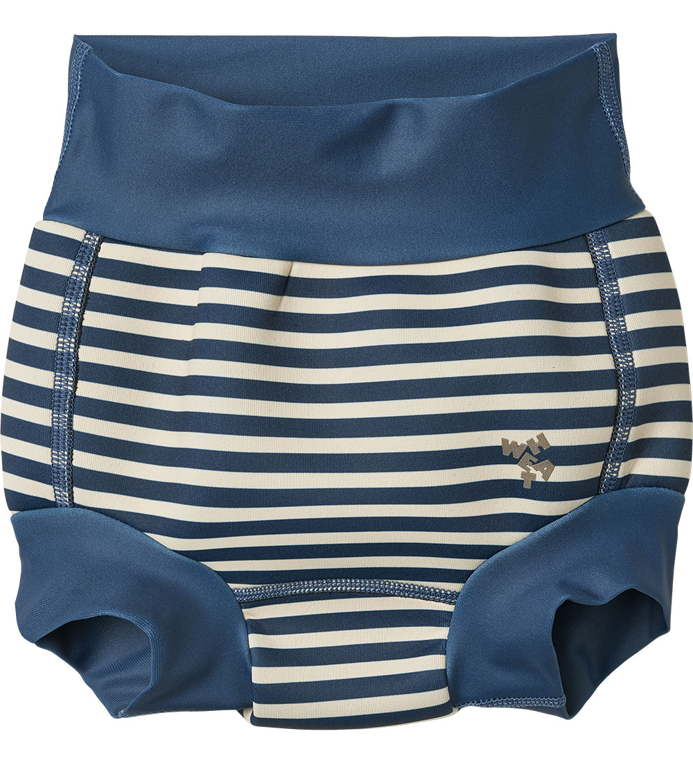 Wheat Swim Diaper - UV40+ - Neoprene - Blue Stripe
