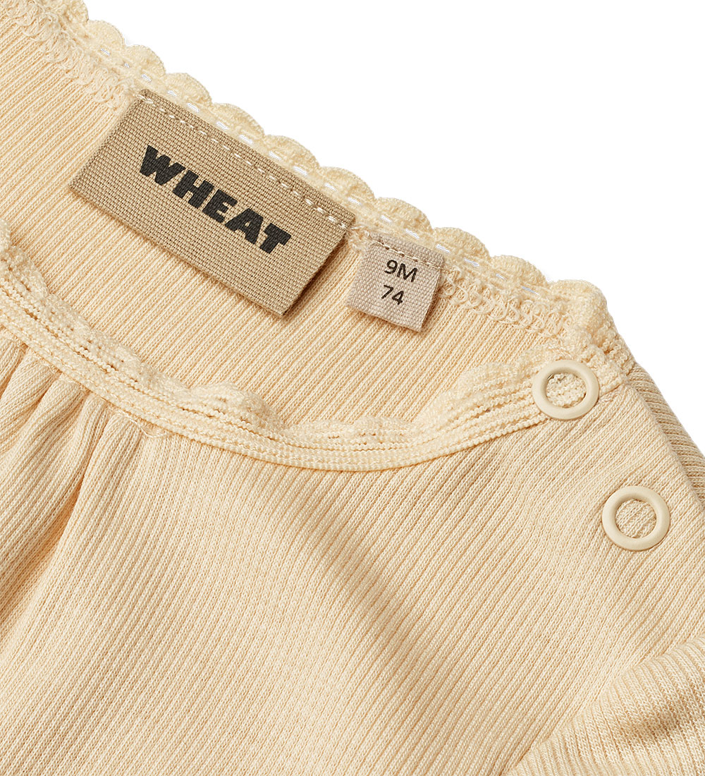 Wheat Bodysuit l/s - Rib - Lotta - Macadamia