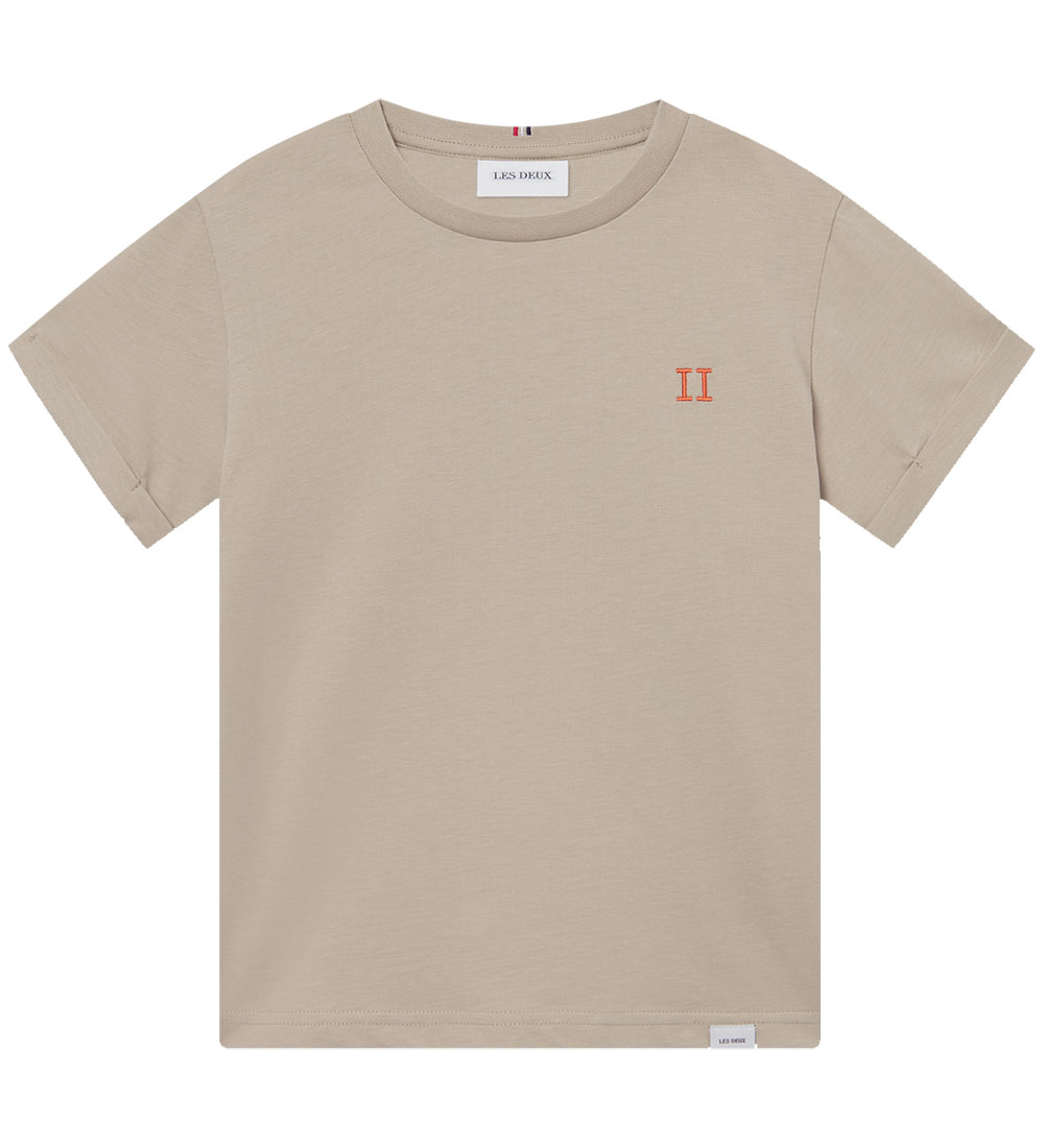 Les Deux T-shirt - Nørregaard - Light Sand/Orange