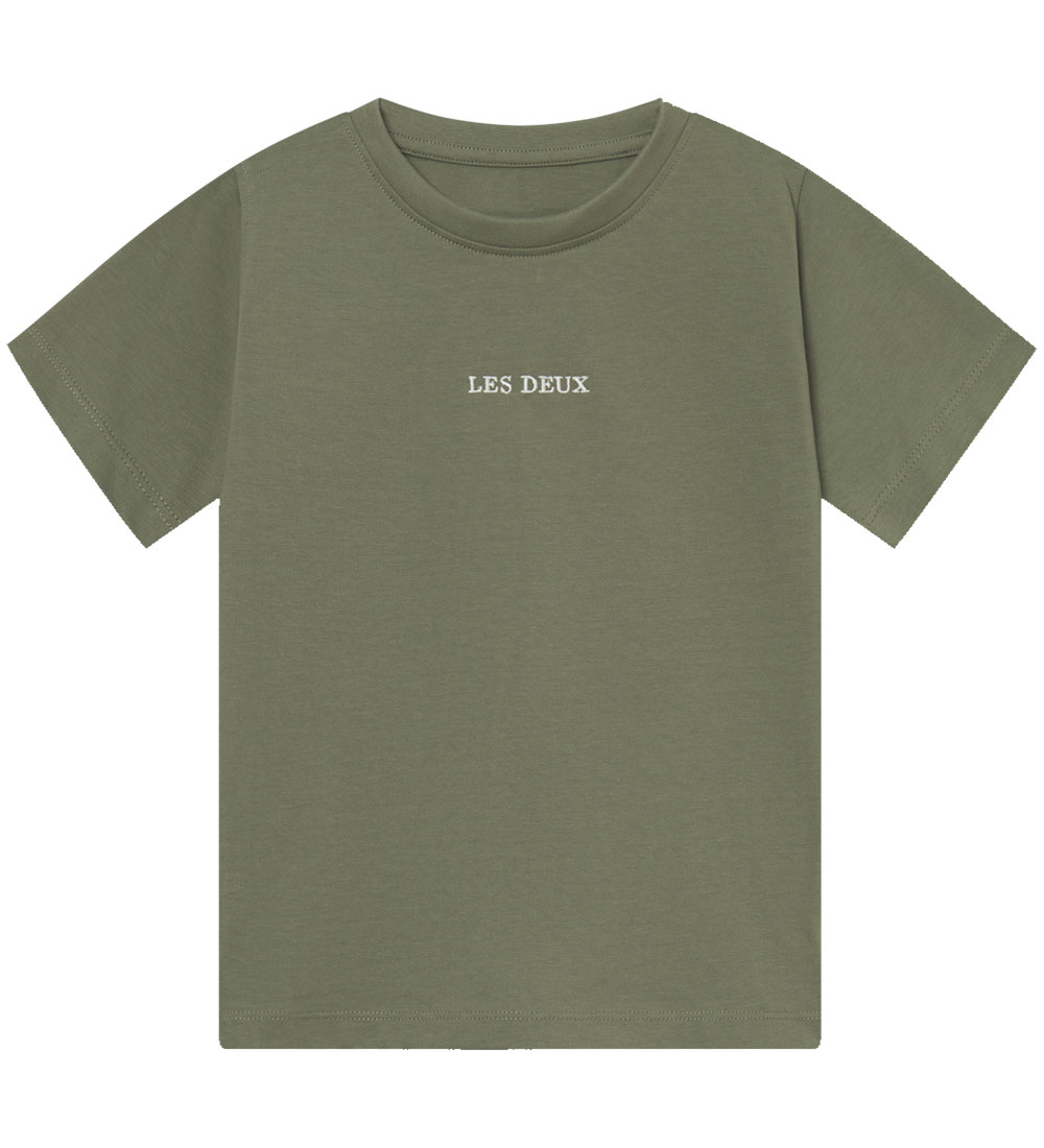 Les Deux T-shirts - 2er-Pack - Dexter - Dark Navy/Lichen Green
