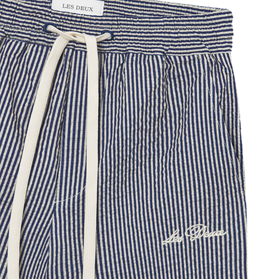 Les Deux Swim Shorts - Stan Stripe - Light Sand/Blueprint