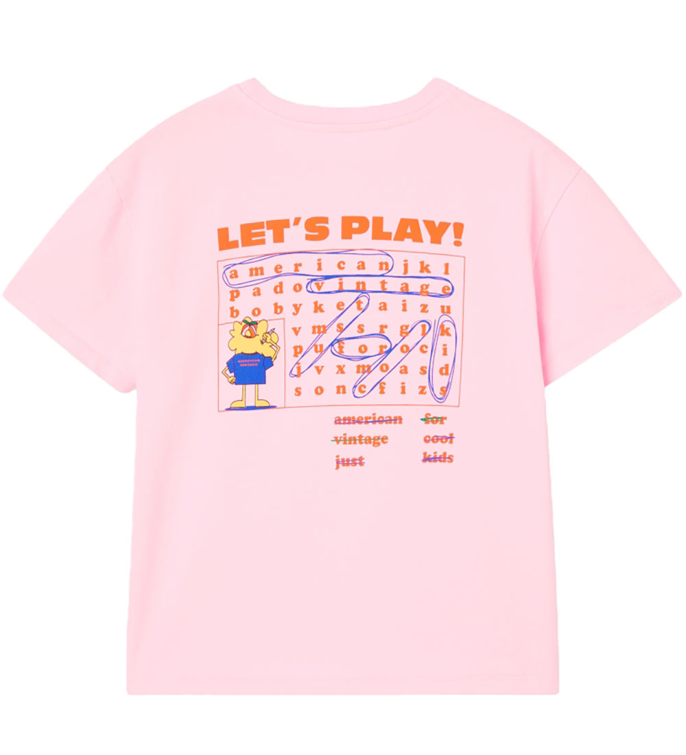 American Vintage T-shirt - FizValley - Baby Pink Vintage