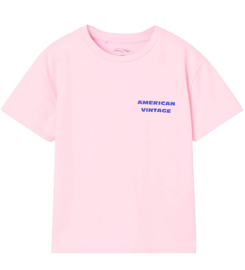 American Vintage T-shirt - FizValley - Baby Pink Vintage