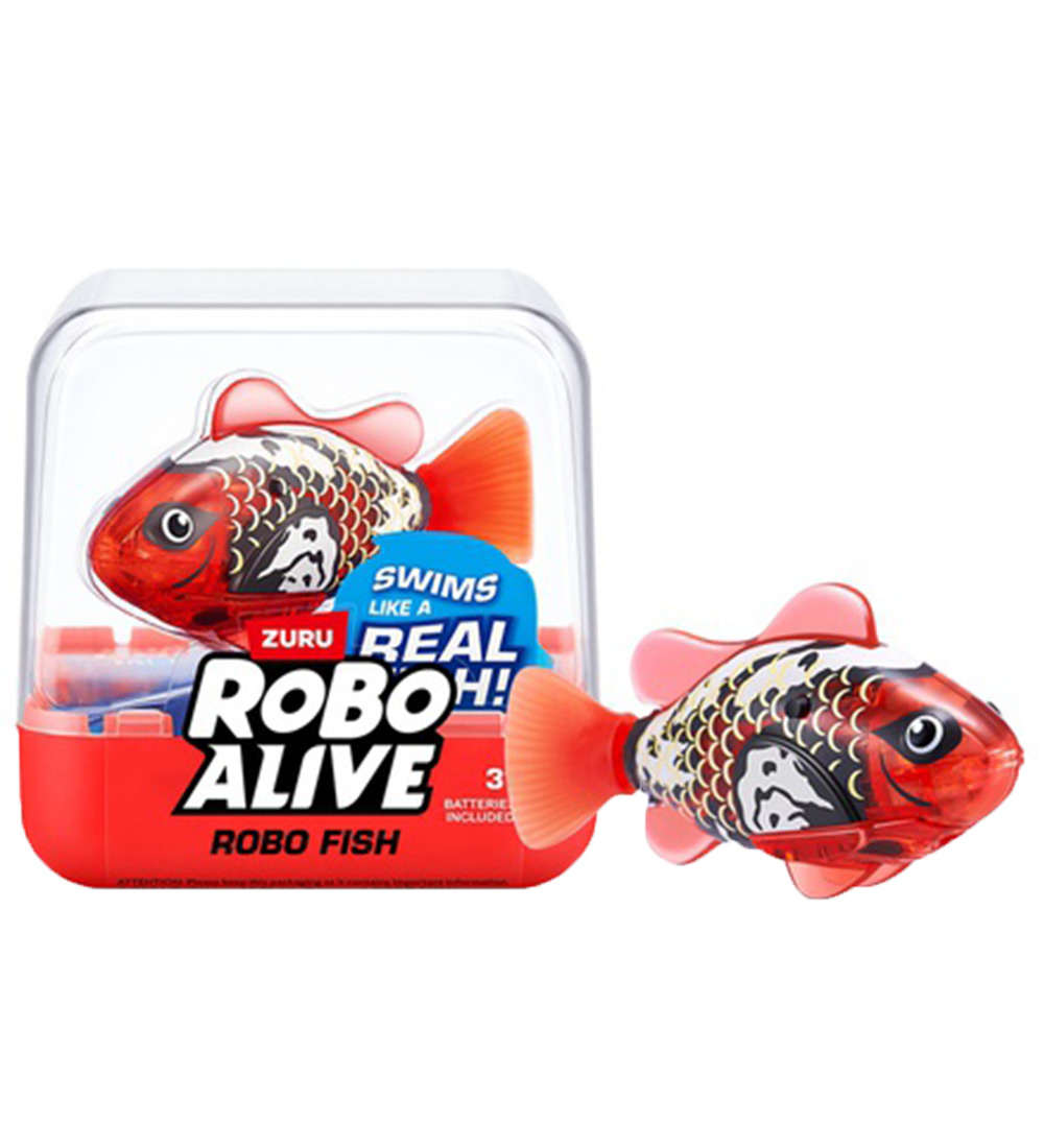 Robo Alive Bath Toy - Robot Fish - Red