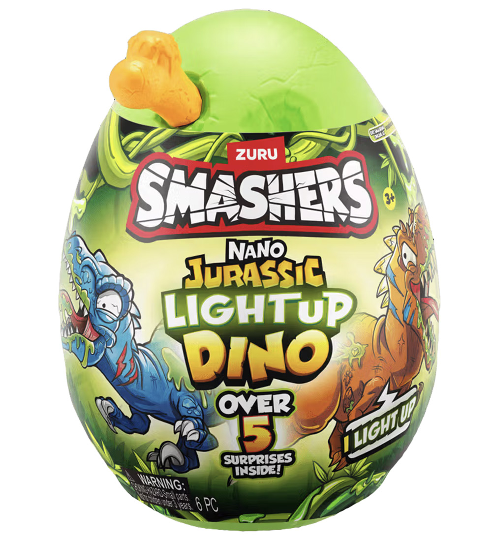 Smashers- Nano Jurassique Light Up Dino Œuf