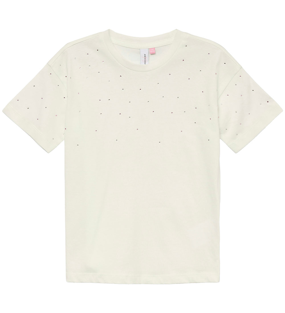 Vero Moda Girl T-paita - VmSparkly - Tuhkimo/Rhinestones
