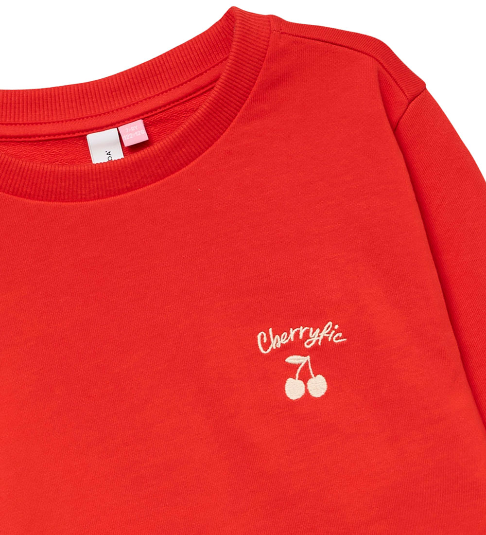 Vero Moda Girl Sweatshirts - VmBrenda - Fiery Red/Cherryfic