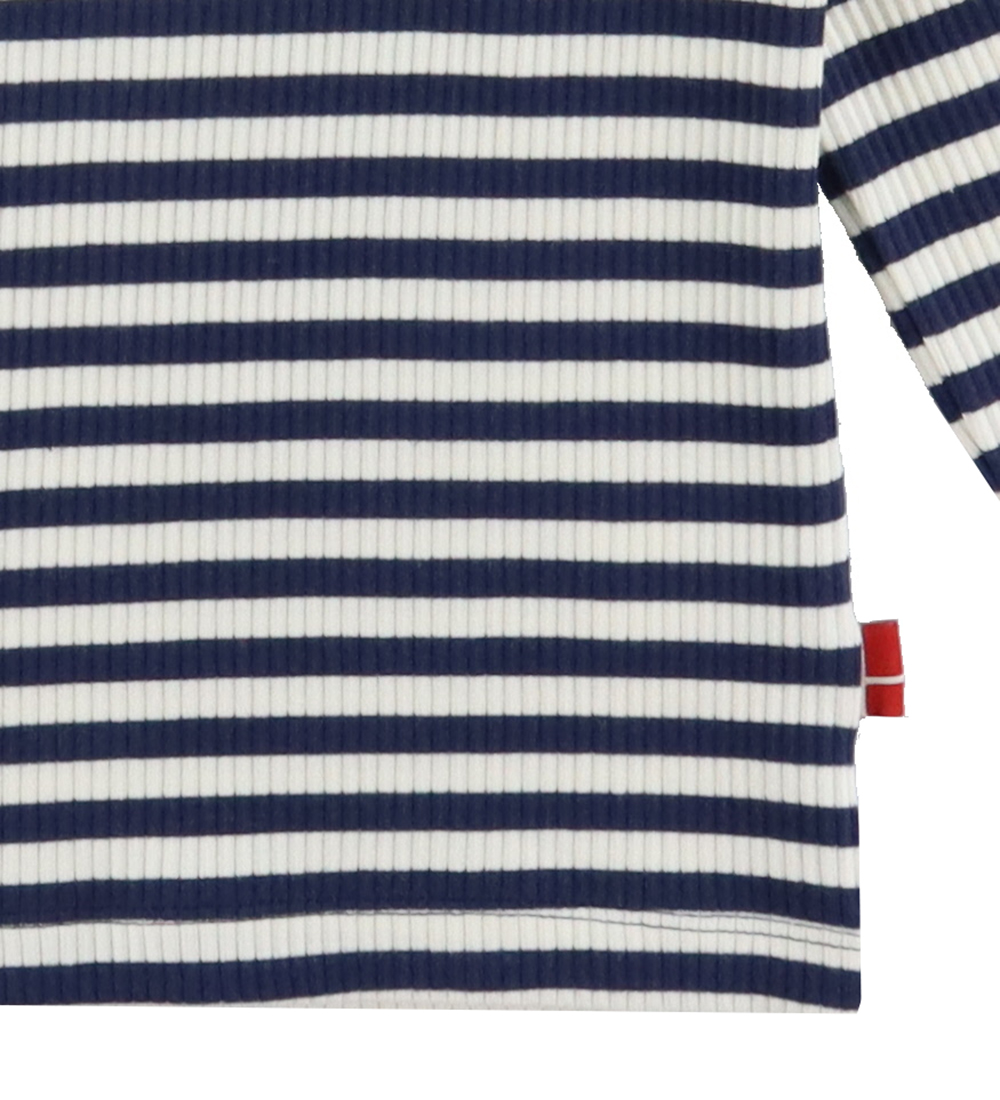Danefæ Blouse - Danefilm - Rib - Cotton/Modal - Dk Navy/Chalk