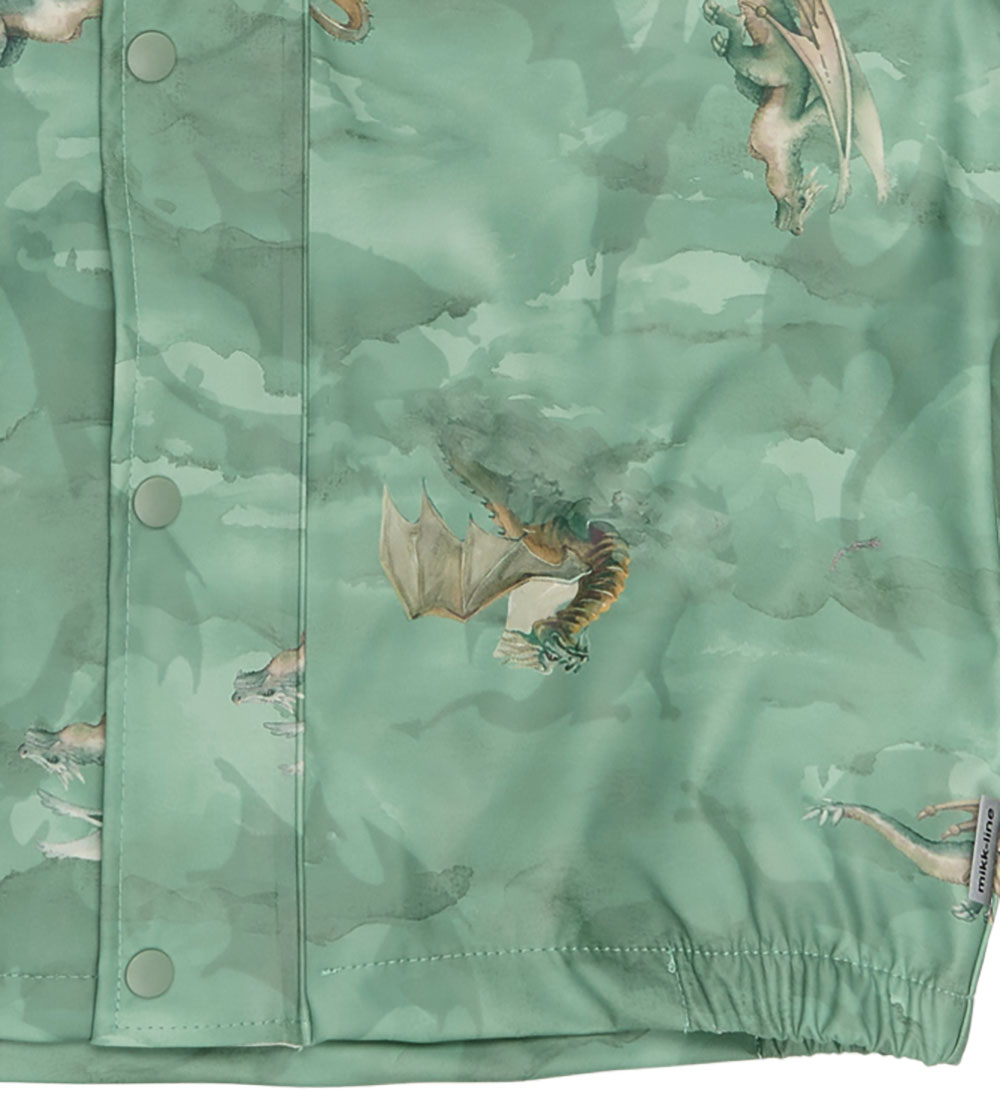 Mikk-Line Regenkleidung m. Träger - PU - Green Bay m. Drachen