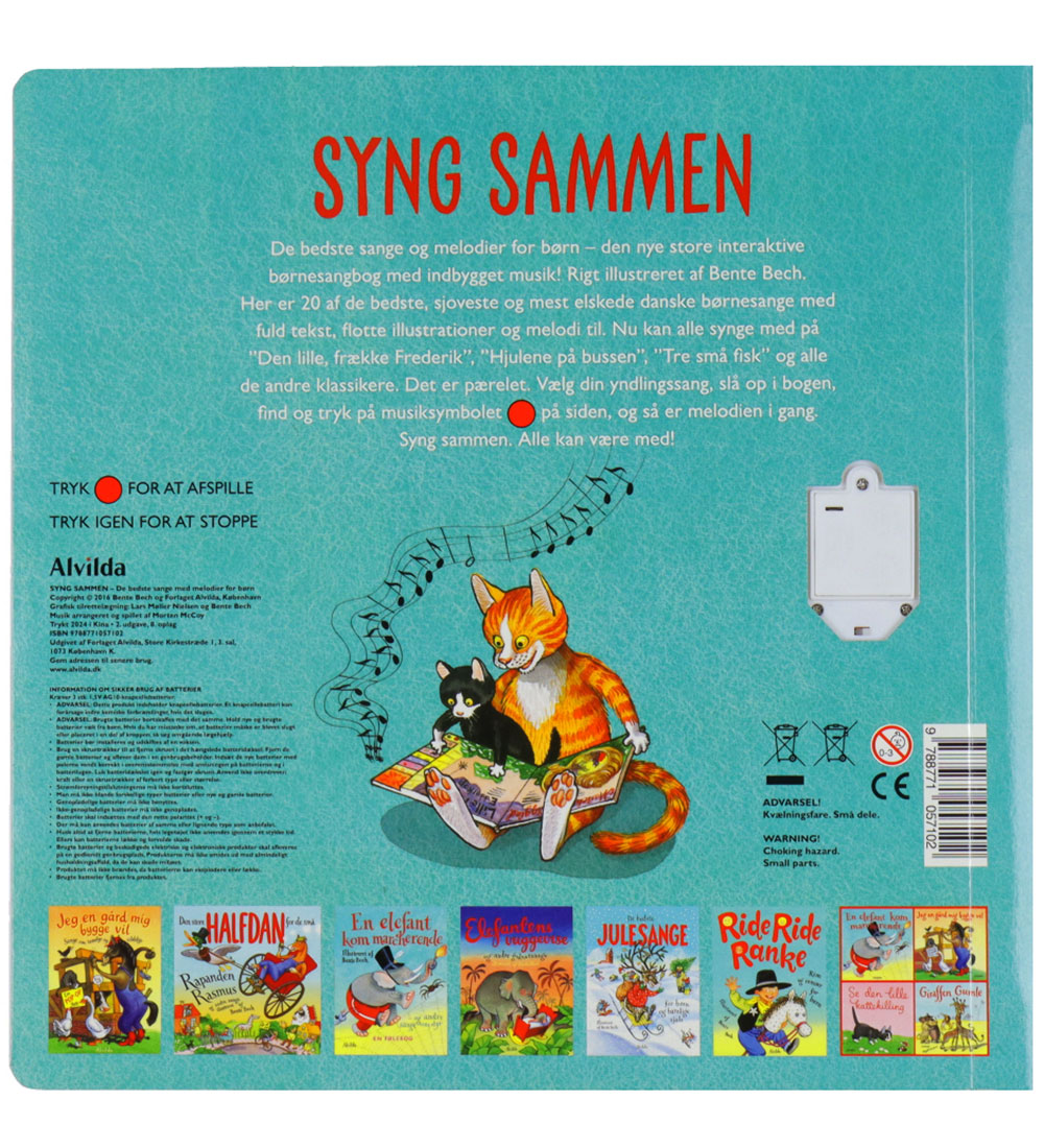 Alvilda Book w. Sound - Sing along - The best songs with melody