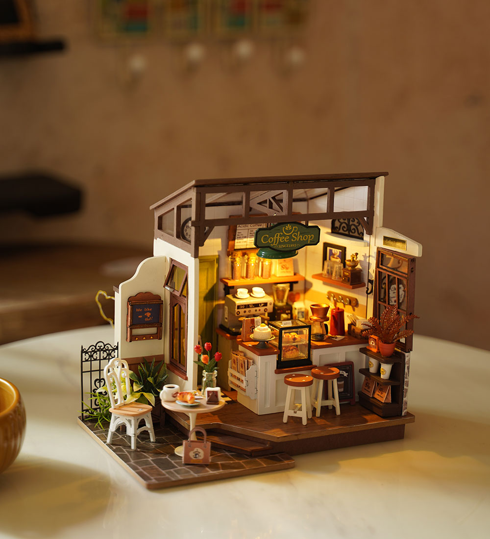 Rolife Miniature diorama - DIY - Slow Life Café DG162 - 183 Part