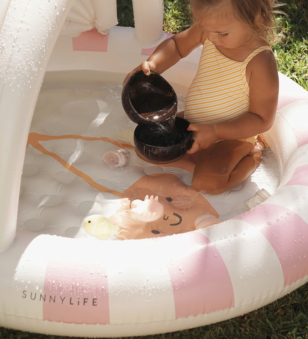 SunnyLife Kiddy Pool w. Brim - 120x104 cm - Cotton Candy - Che