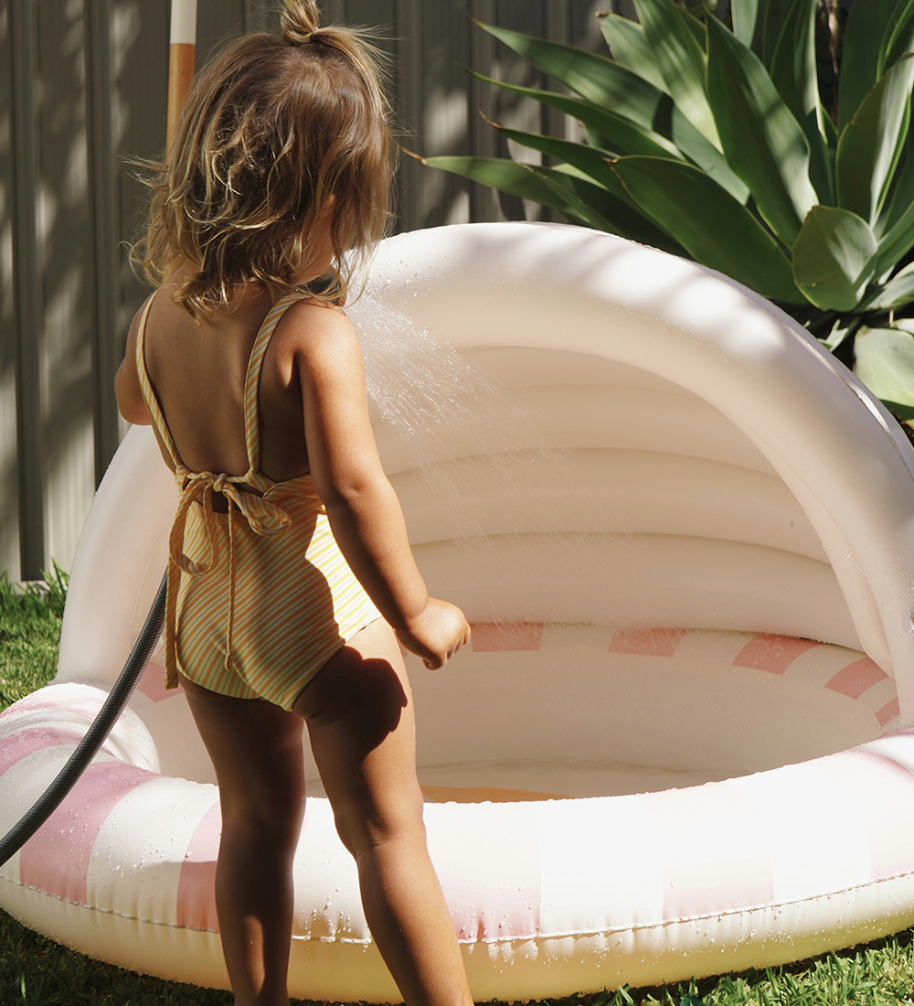 SunnyLife Kiddy Pool w. Brim - 120x104 cm - Cotton Candy - Che
