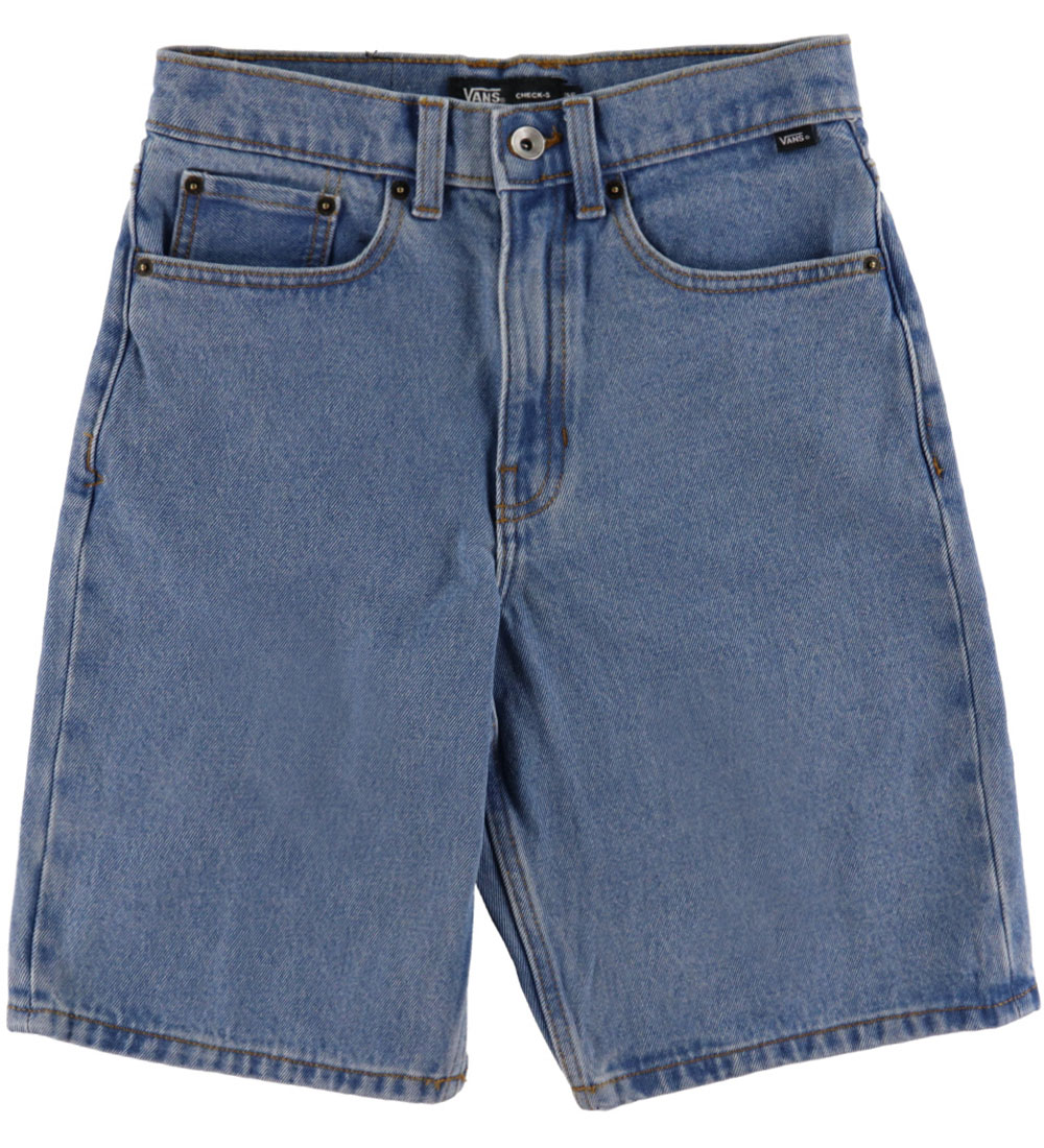Vans Denimshorts - Check-5 - Baggy - Stonewash/Blue