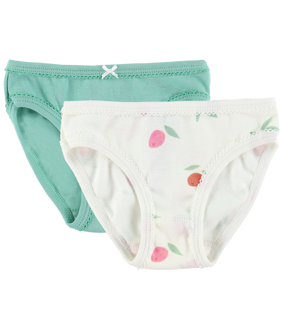 Culottes Petit Bateau - 5 Pack - Rose/Blanc/Vert