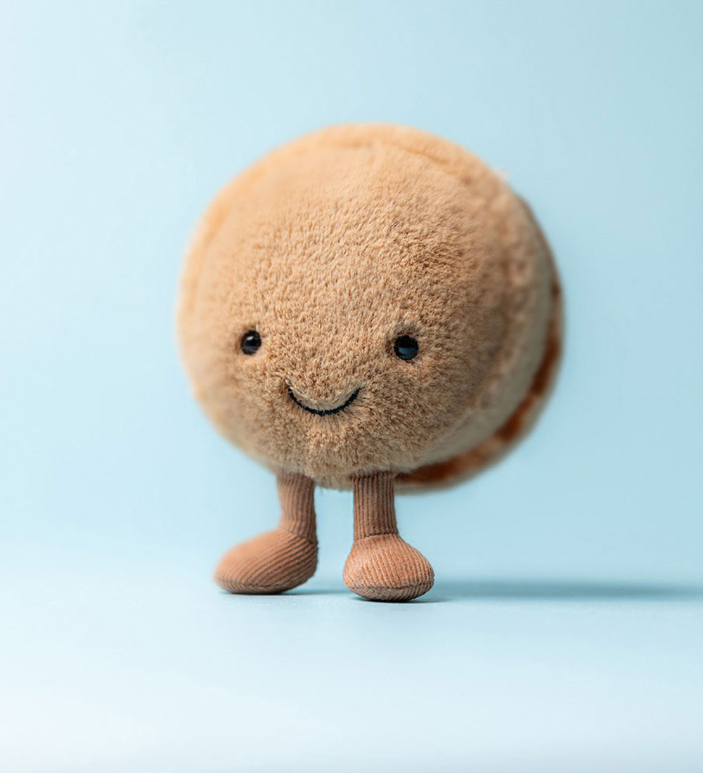 Jellycat Soft Toy - 12x10 cm - Amuseables Mona Macaron - Chocola