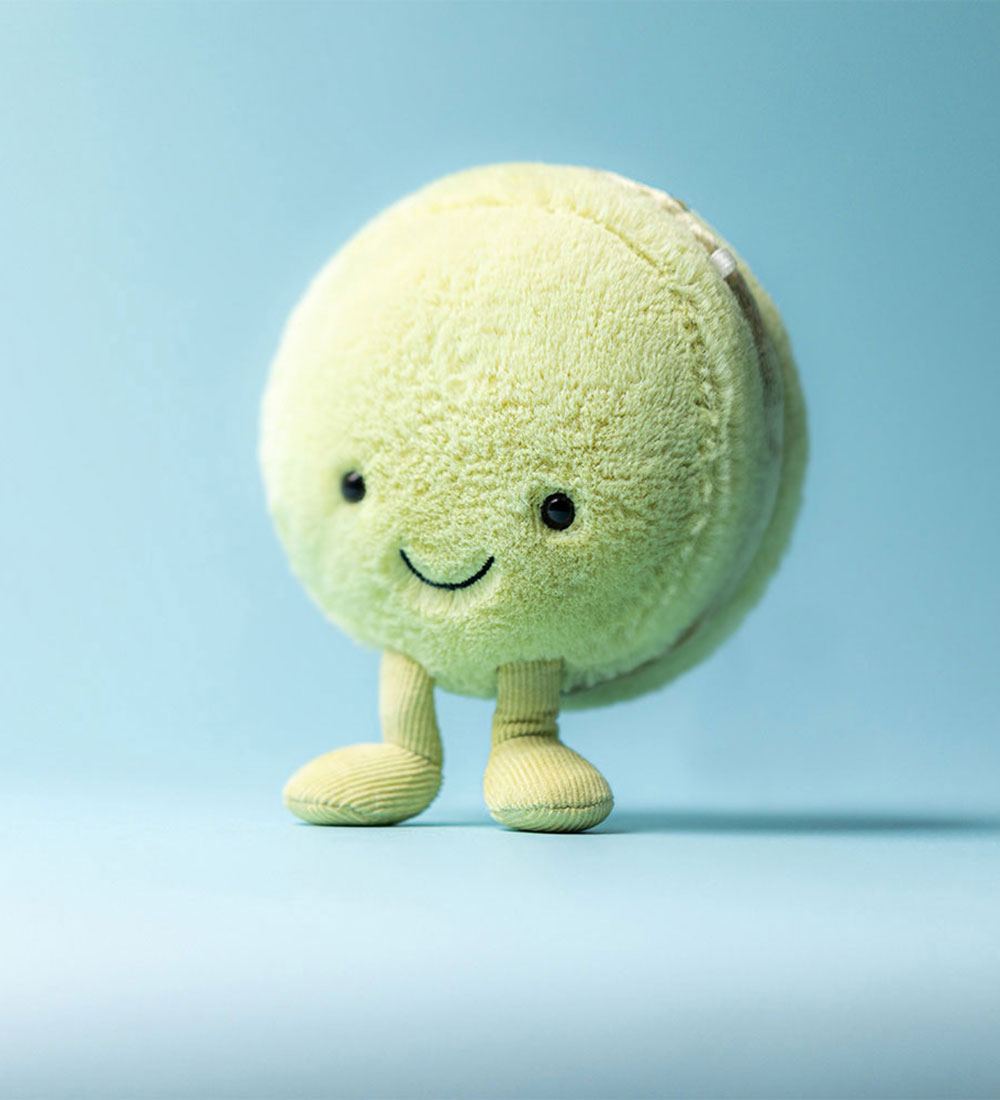Jellycat Knuffel - 12x10 cm - Amuseables Max Macaron - Pistache