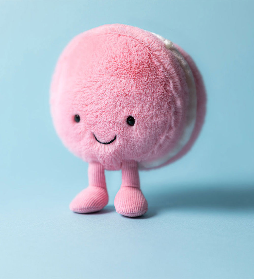 Jellycat Soft Toy - 12x10 cm - Amuseables Mia Macaron - Frambois
