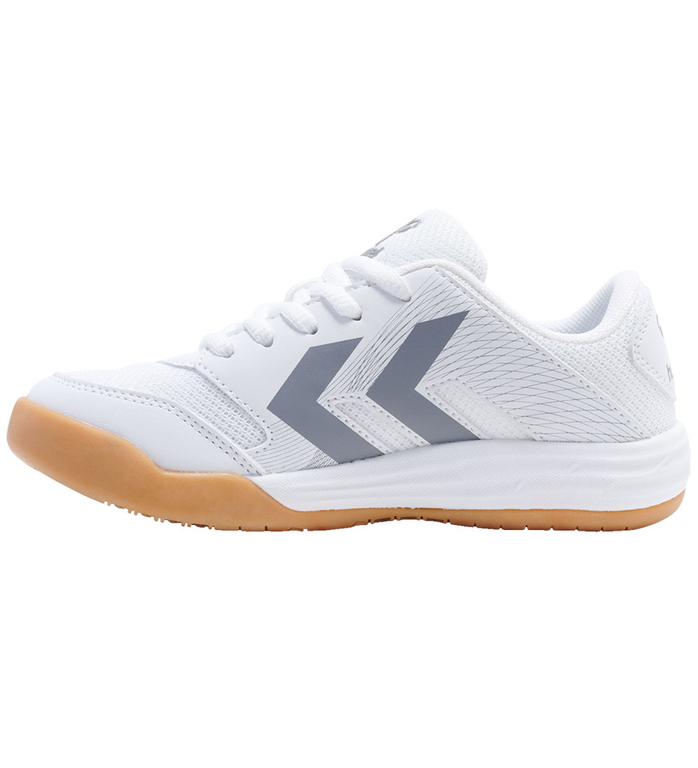 Hummel Hallenschuhe - Multiplay Stall LC Jr - Weiß/Grau