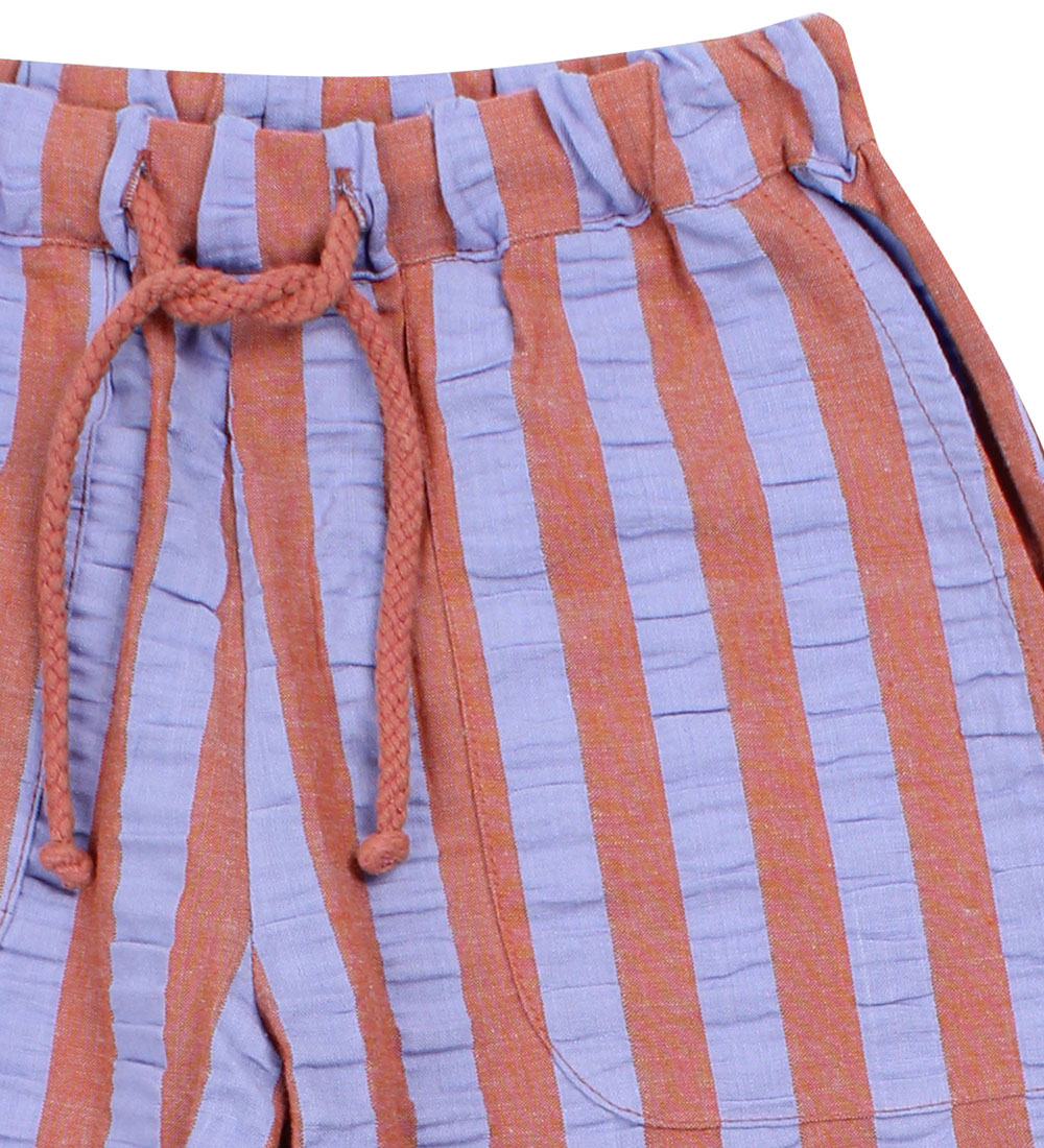 Danefæ Trousers - Daneballoon - Searsucker - Light Rust/Purple