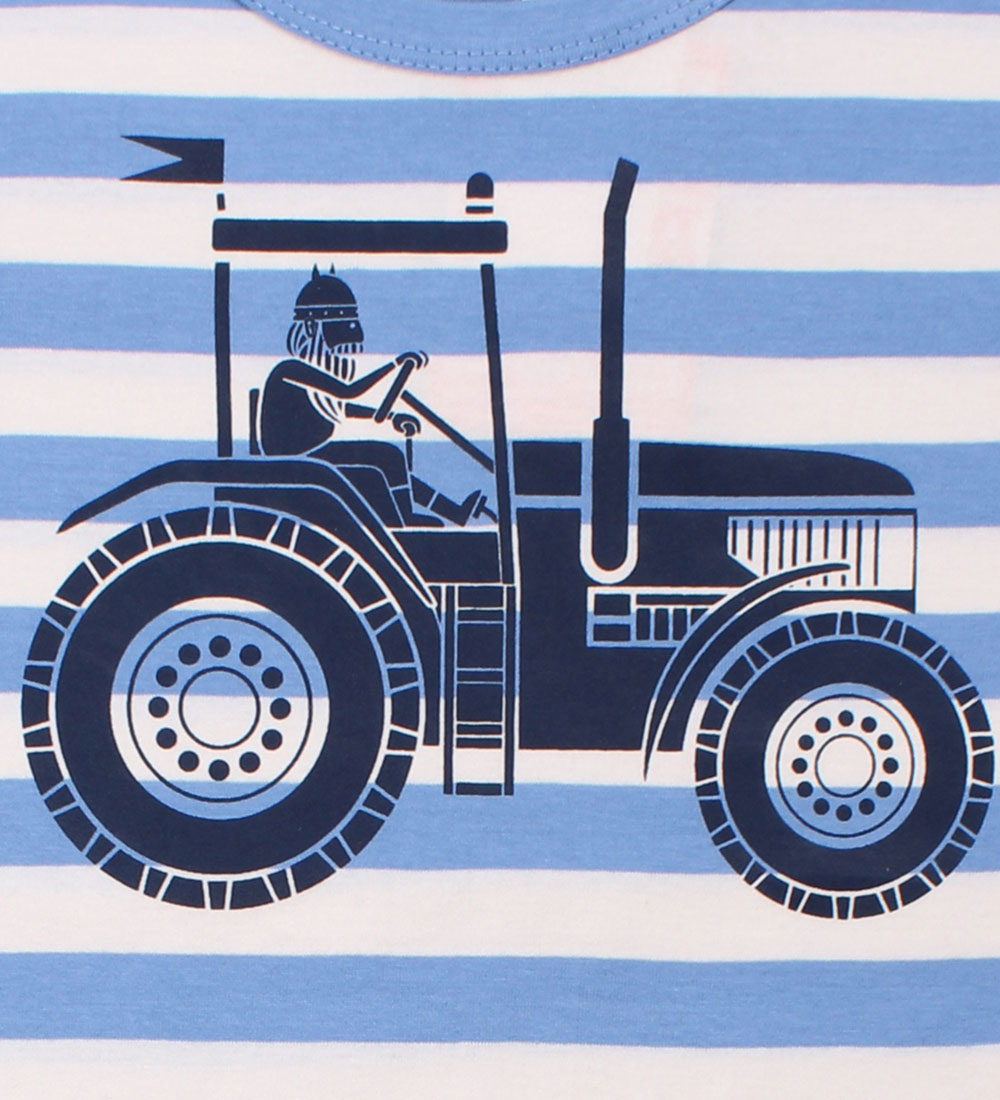 Danefæ T-shirt - Danebasic - Waterblue/Chalk Traktor