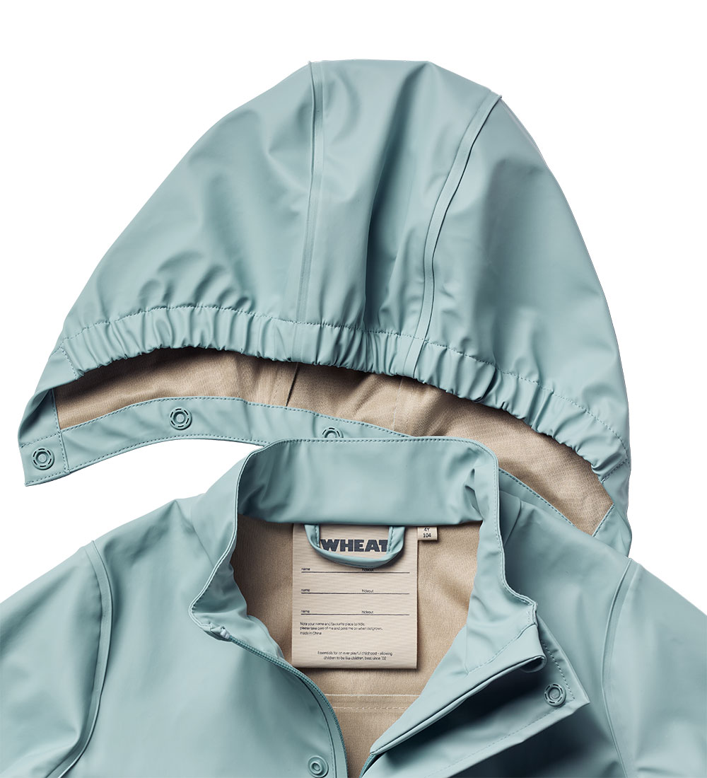 Wheat Rain Jacket - PU - Ollo - Aquamarine