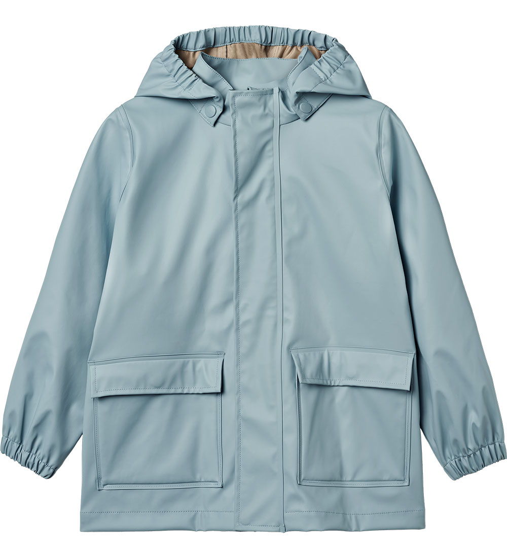 Wheat Rain Jacket - PU - Ollo - Aquamarine