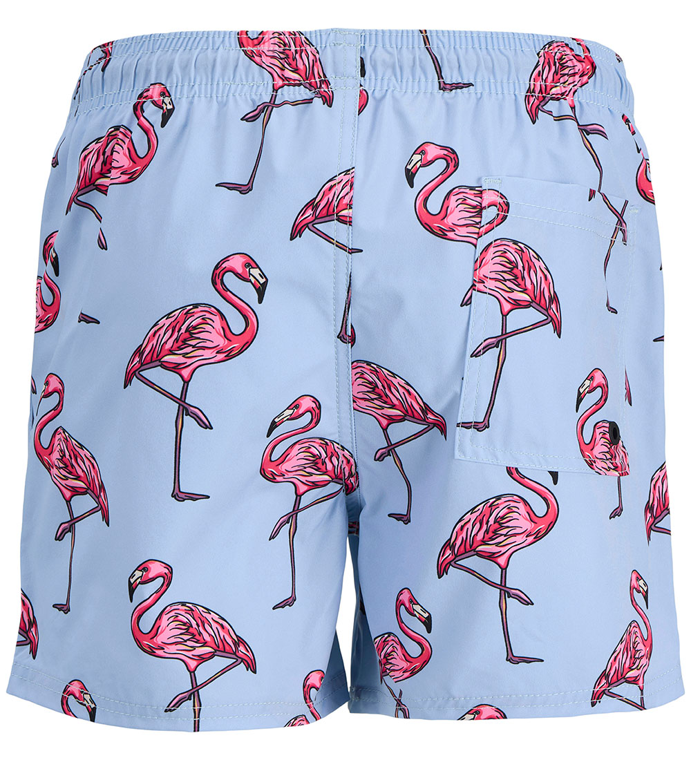 Jack & Jones Badshorts - JpstMaui - Cashmere Blue m. Tryck