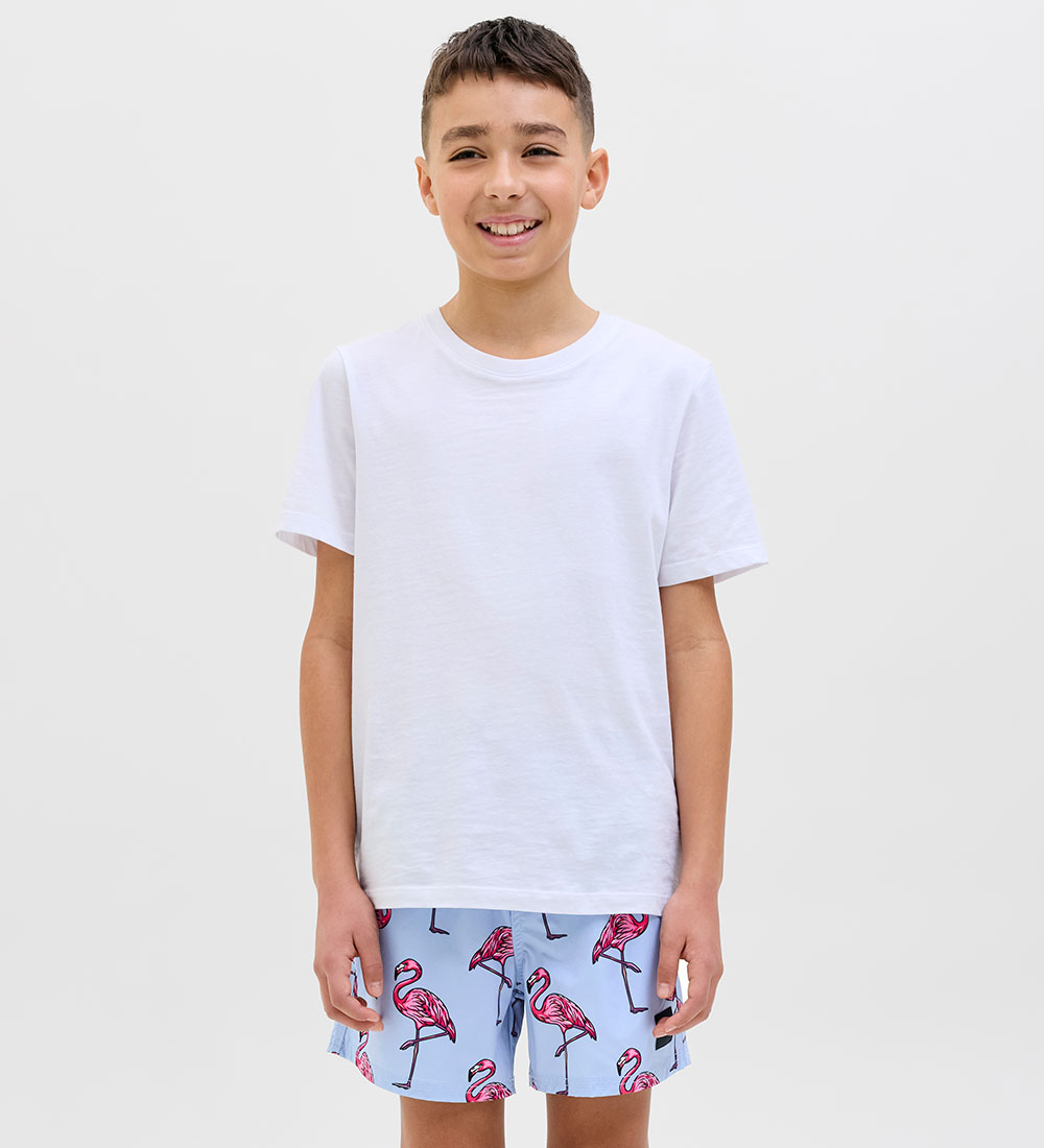 Jack & Jones Badshorts - JpstMaui - Cashmere Blue m. Tryck