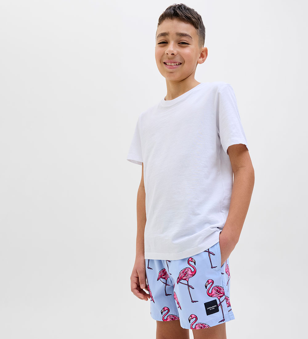 Jack & Jones Badshorts - JpstMaui - Cashmere Blue m. Tryck