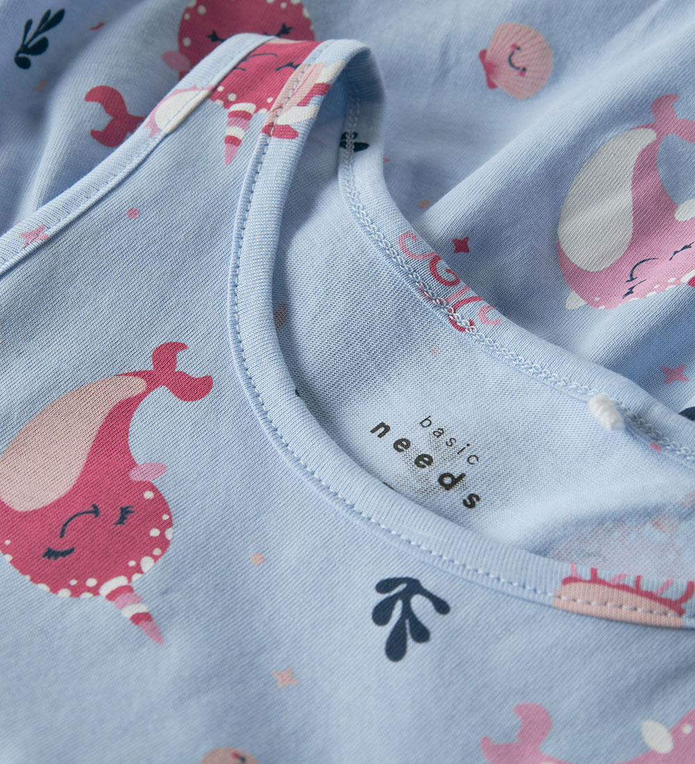 Robe Name It - NmfVigga - Chambray Blue av. Baleines