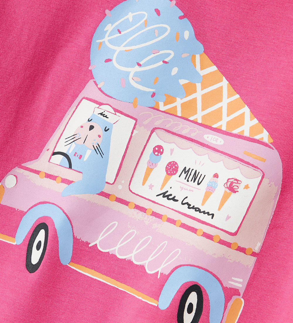 Name It T-shirt - NmfVix - Carmine Rose