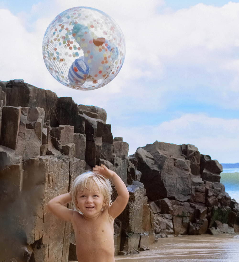 SunnyLife Beach Ball - 35 cm - 3D - Sid The Seagull