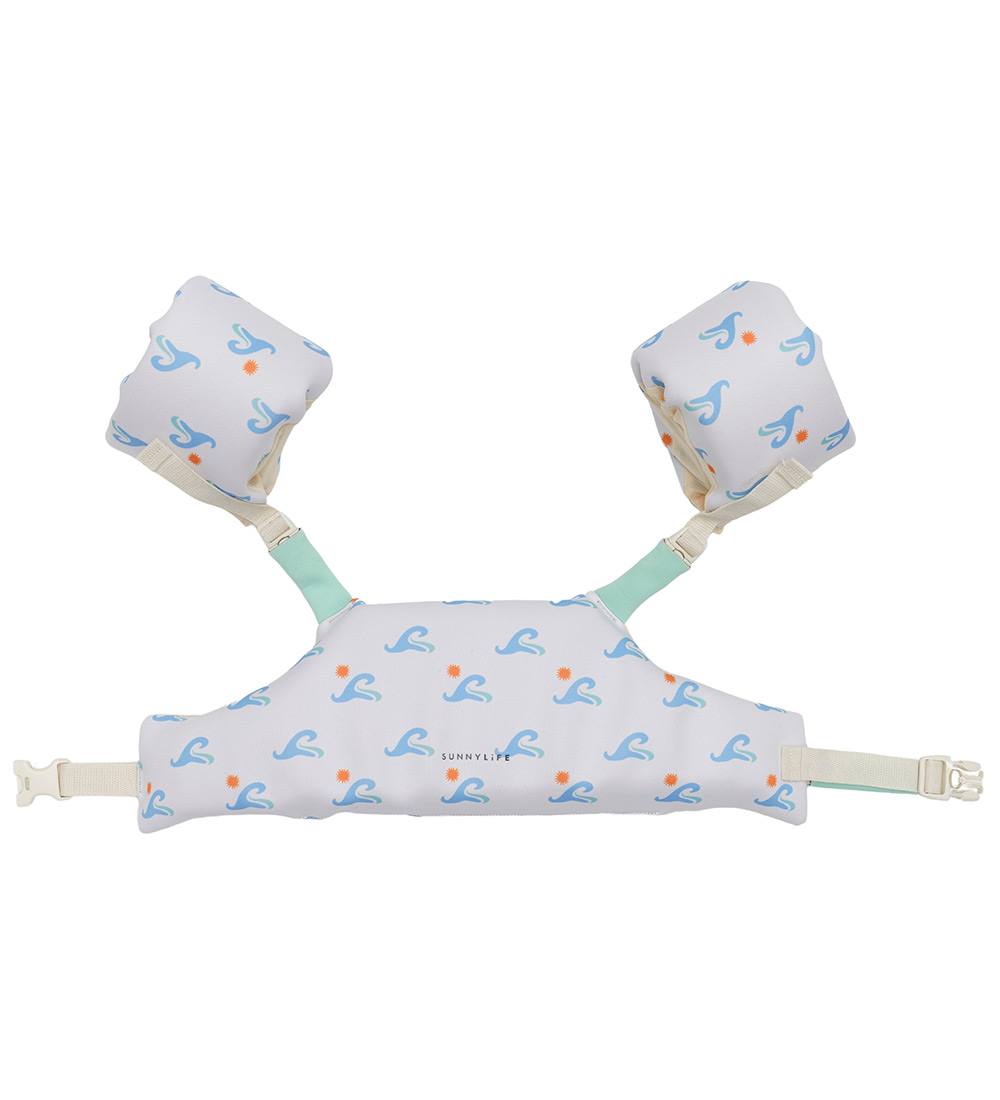 SunnyLife Swim Vest w. Wings - 3-6 Years - Sid The Seagull - Blu