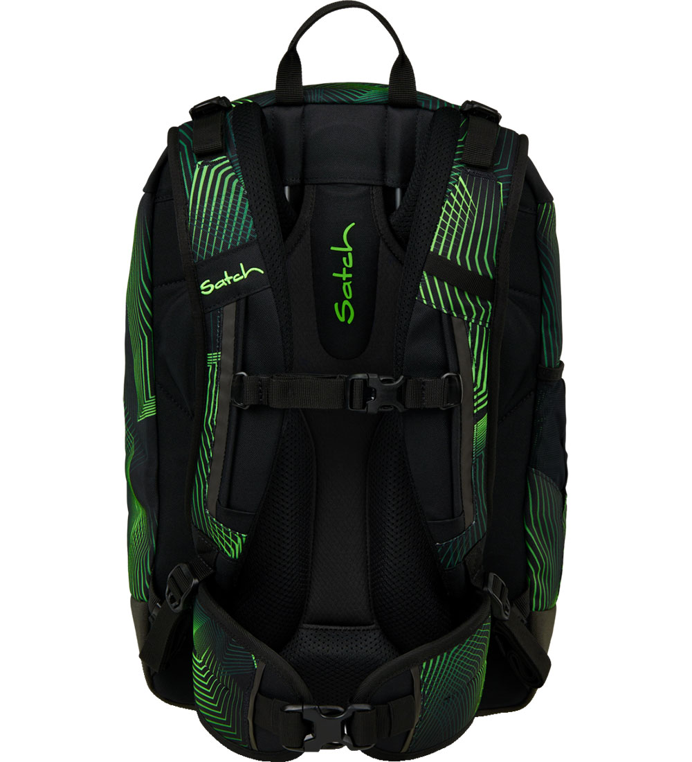 Satch School Backpack - Air - Seismic Green