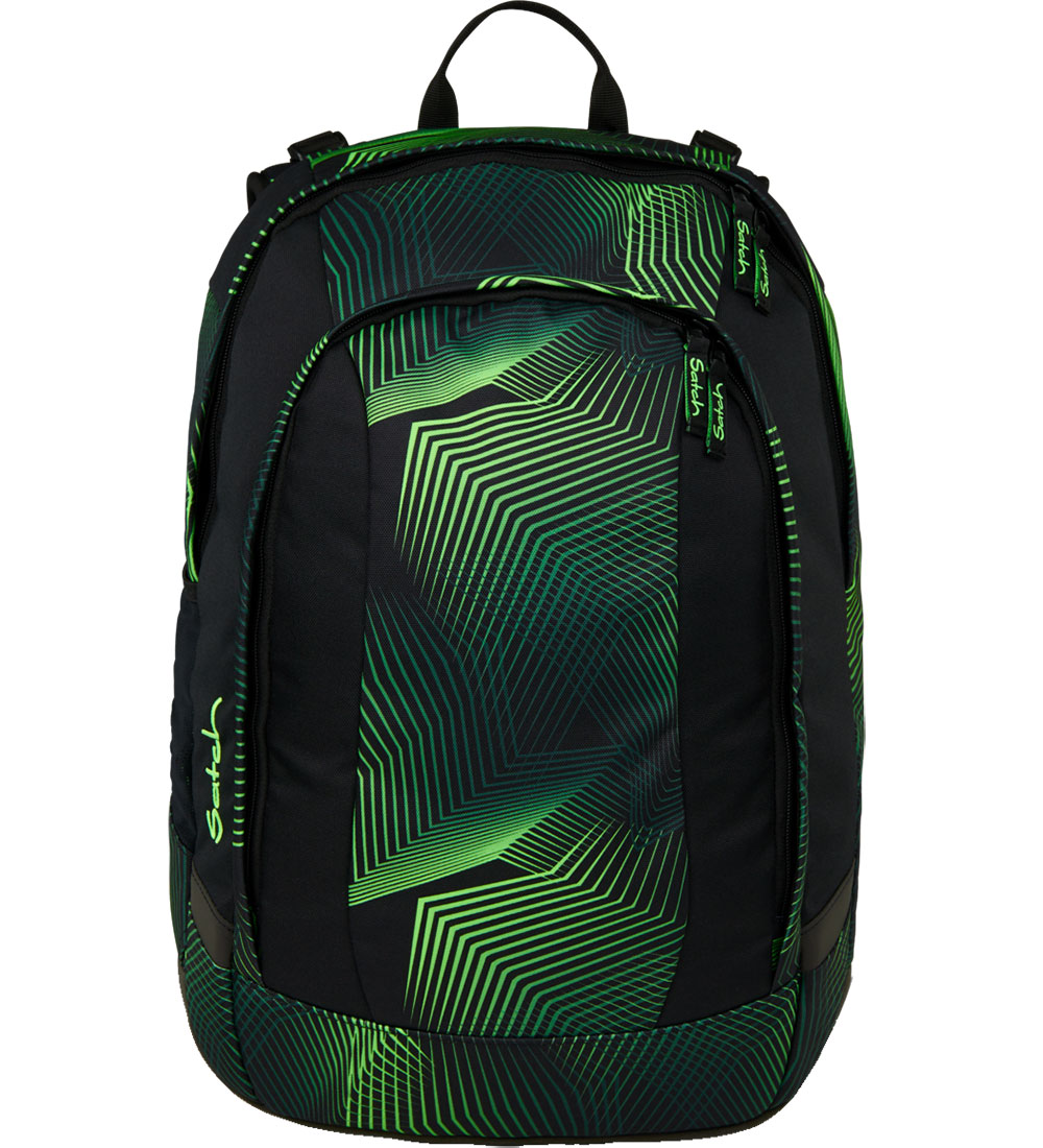Satch School Backpack - Air - Seismic Green