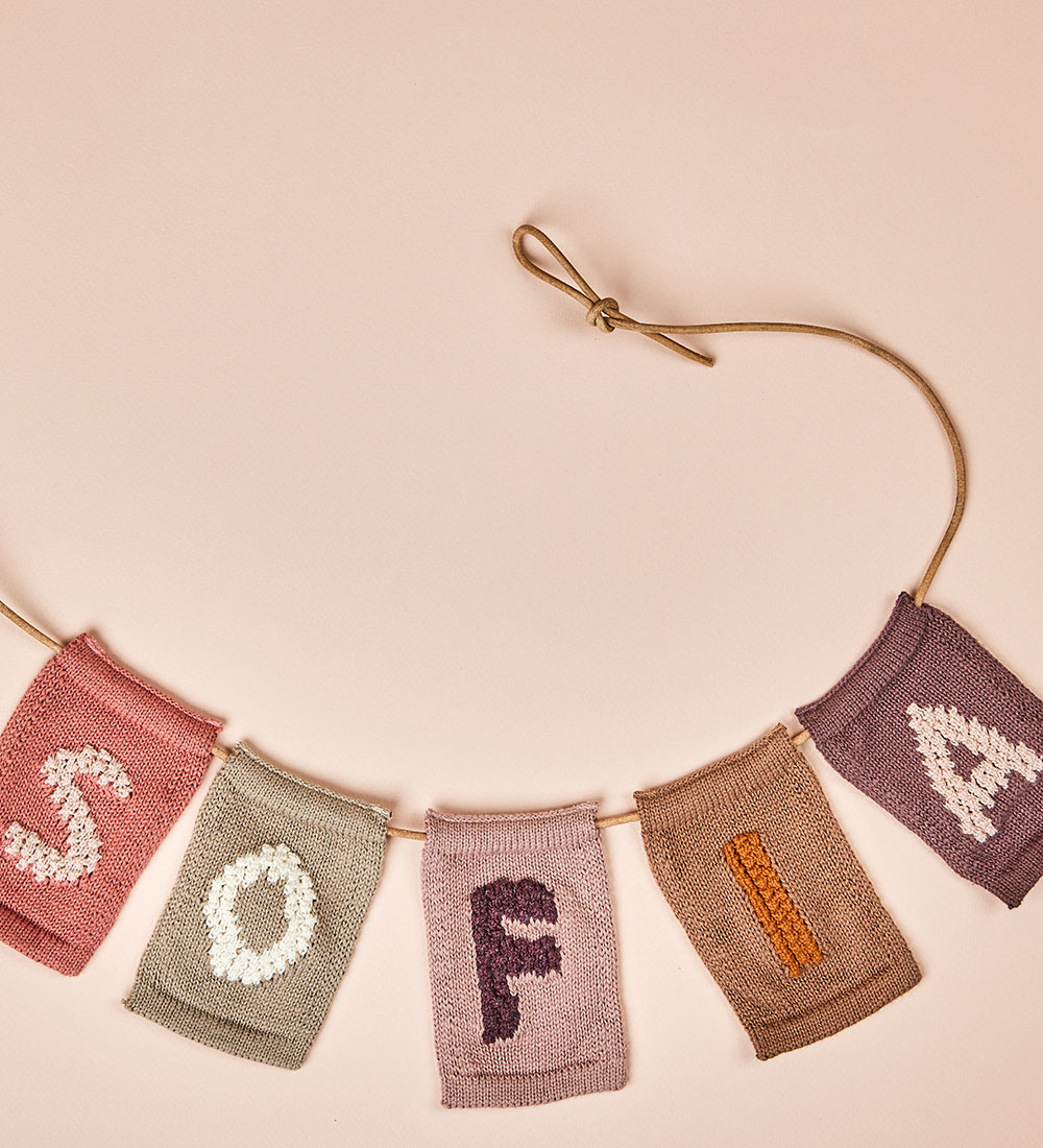 Smallstuff Knitted Letter - O - Natural Alphabet