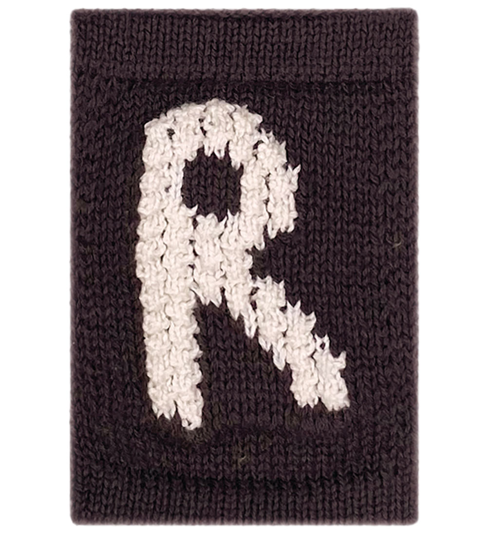 Smallstuff Knitted Letter - R - Natural Alphabet