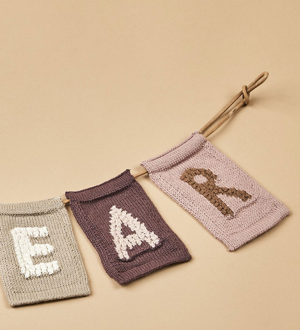 Smallstuff Knitted Letter - A - Pink