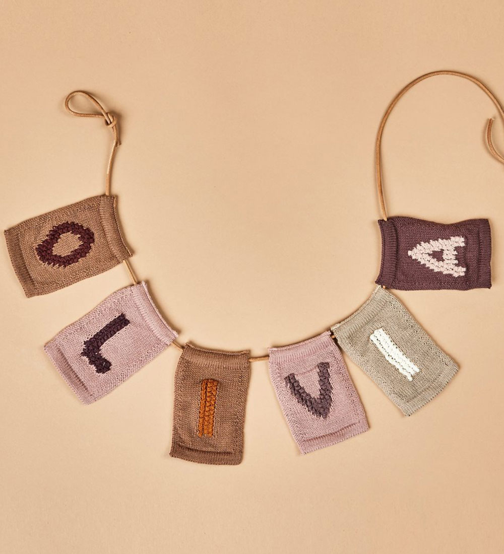 Smallstuff Knitted Letter - I - Pink Alphabet