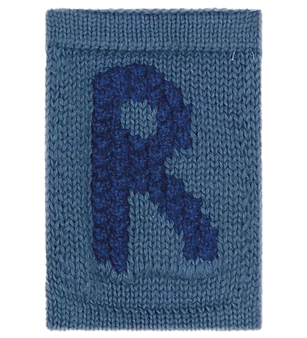 Smallstuff Knitted Letter - R - Blue Alphabet