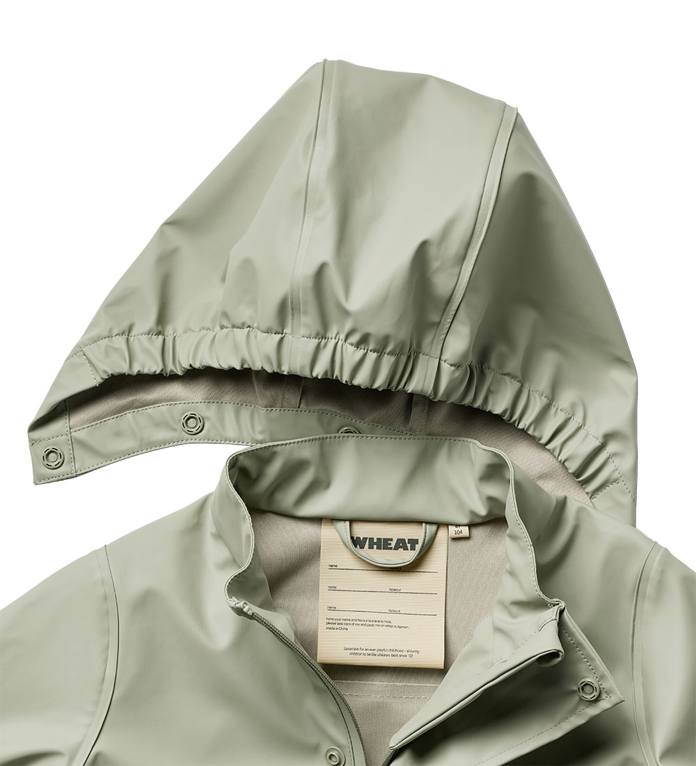 Wheat Rain Jacket - PU - Ollo - Green Tea