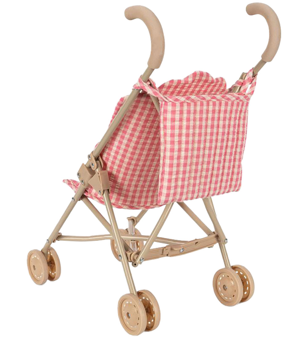 Konges Sløjd Doll Stroller - Cheeky - Bubblegum Check