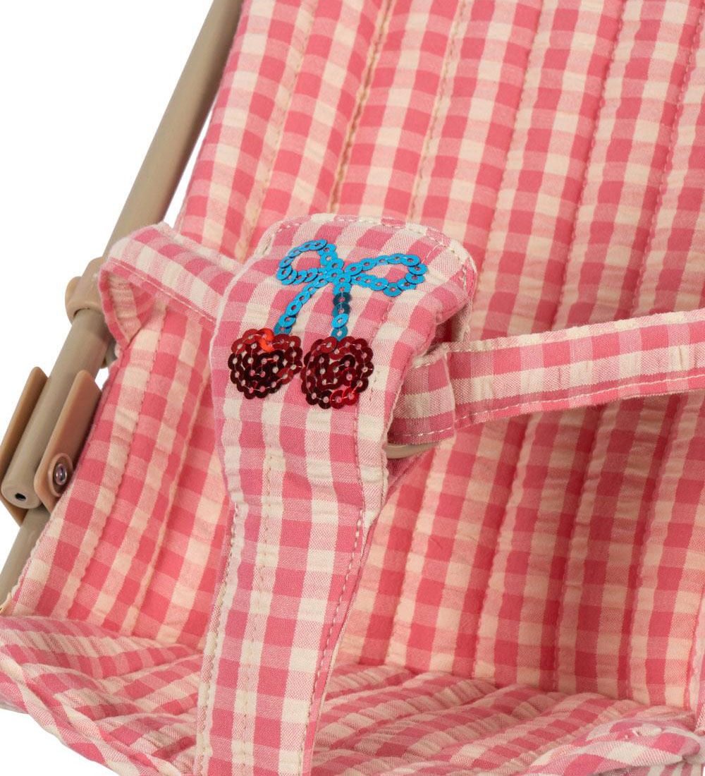 Konges Sløjd Doll Stroller - Cheeky - Bubblegum Check