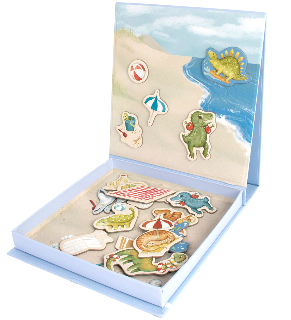 Filibabba Magnetic Game - 20 Parts - Dino Beach