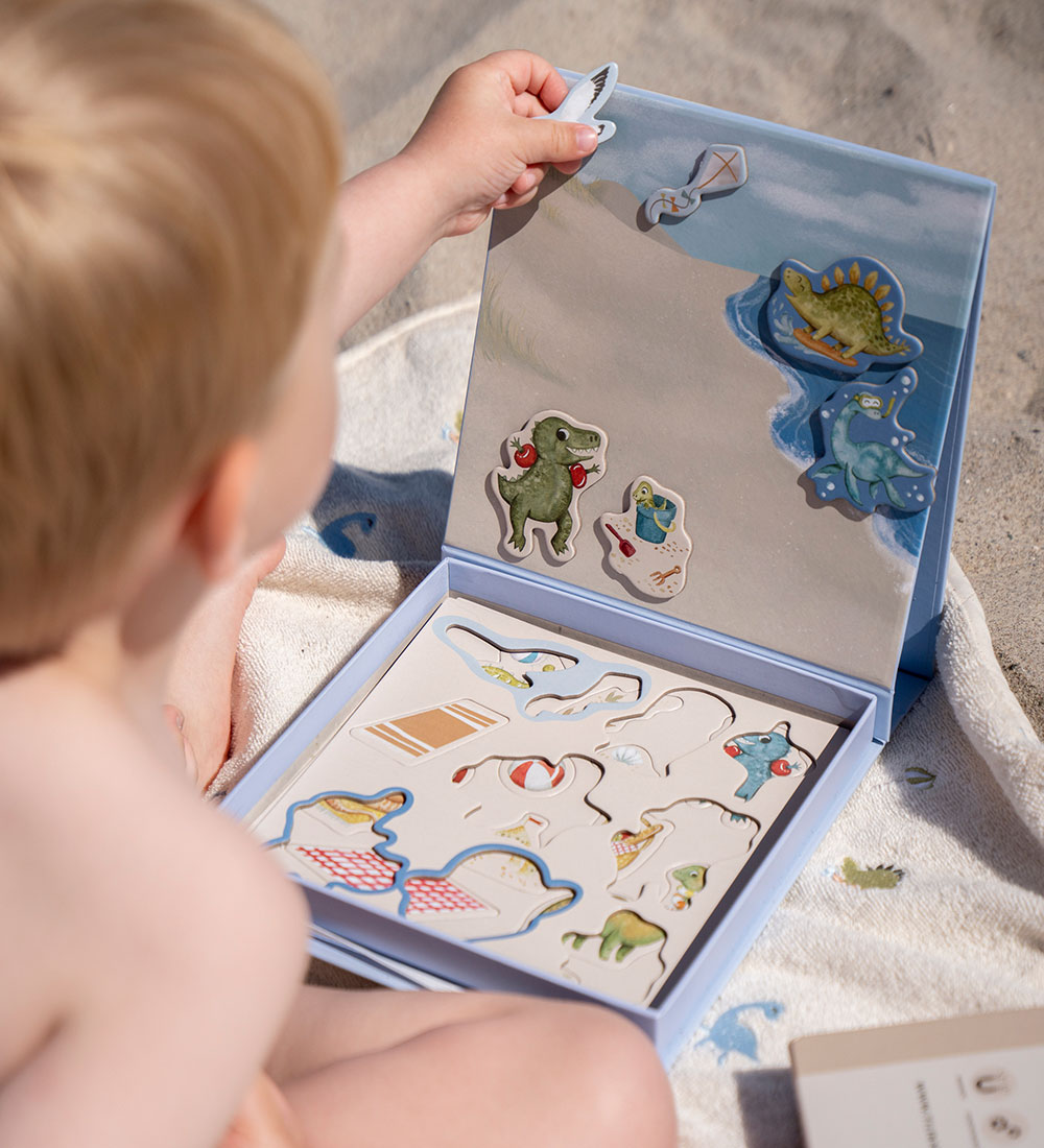 Filibabba Magnetic Game - 20 Parts - Dino Beach