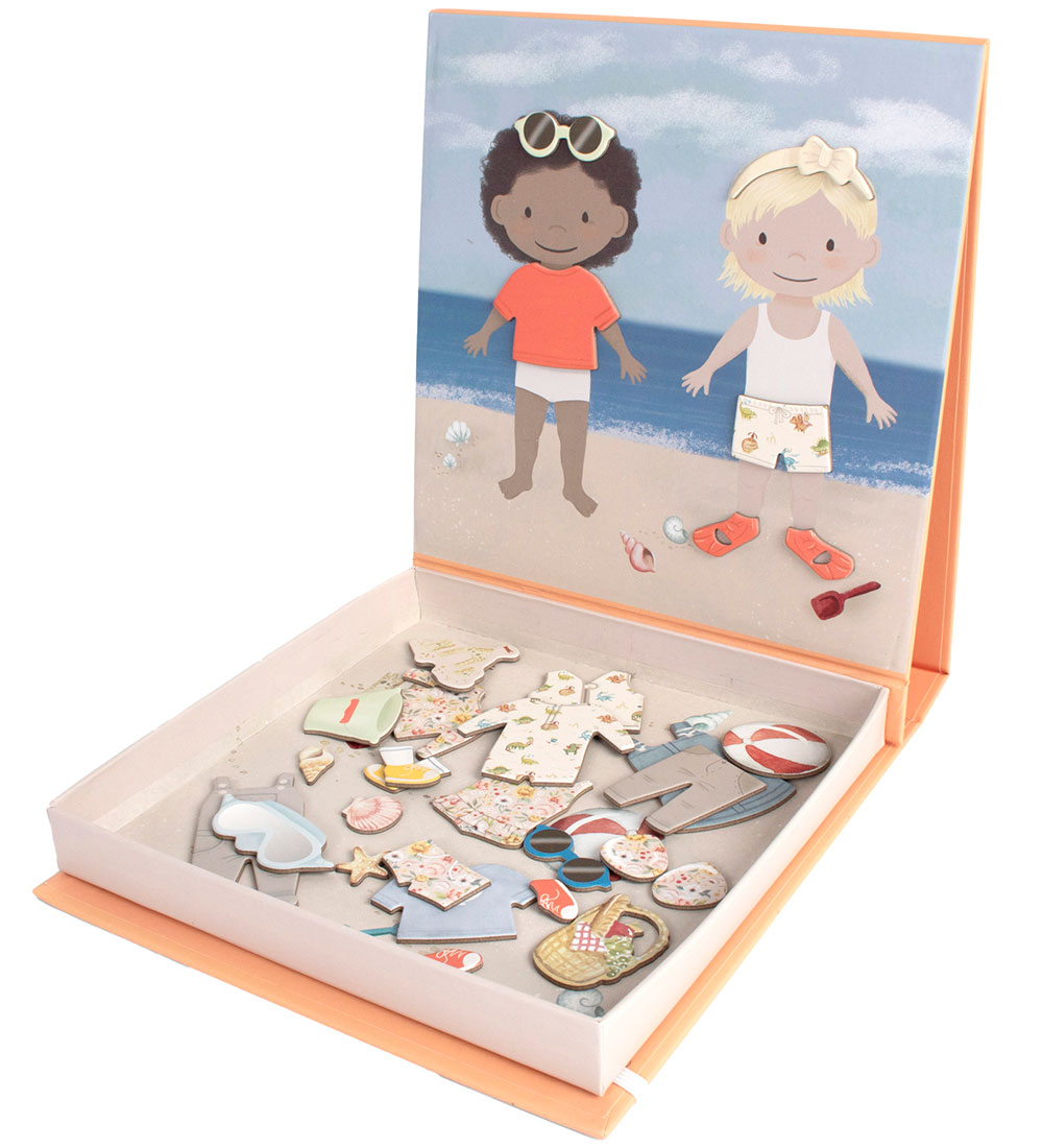 Filibabba Magnetic Game - Dress-up Dolls - A Day At The Beach