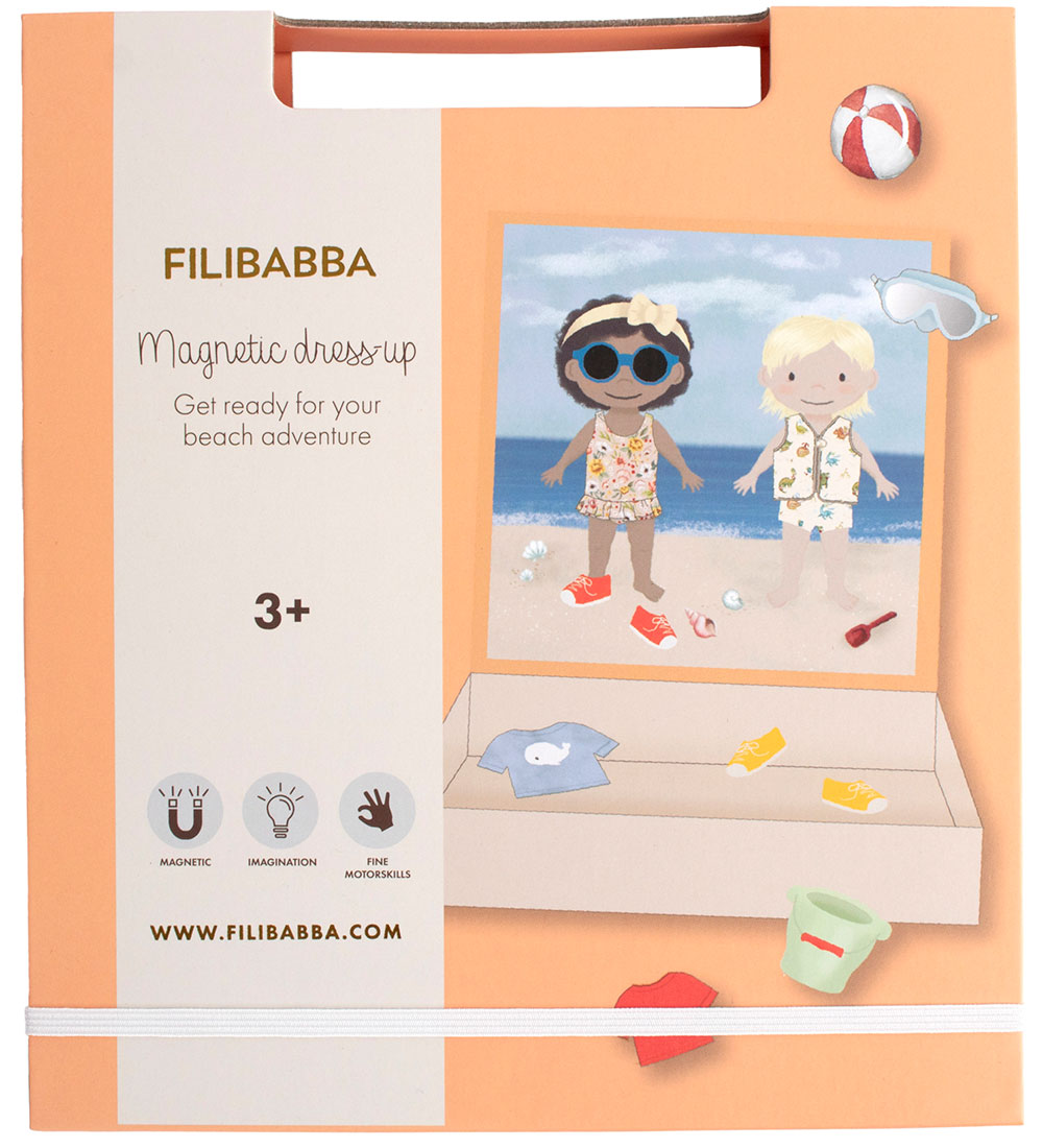 Filibabba Magnetic Game - Dress-up Dolls - A Day At The Beach