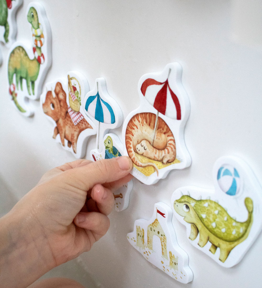 Filibabba Bath Toy - 15 pcs - Dino Beach